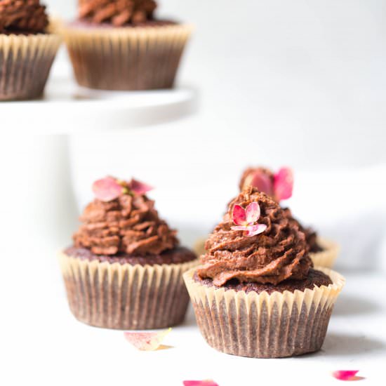 Chocolate Cupcakes with Vegan Icing