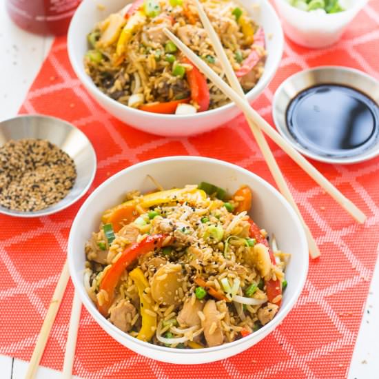 One Pot Chicken Teriyaki Bowls