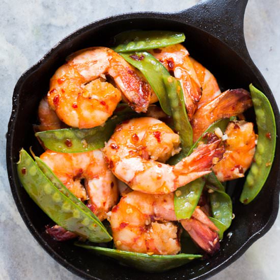 Honey Chili Garlic Tiger Prawns