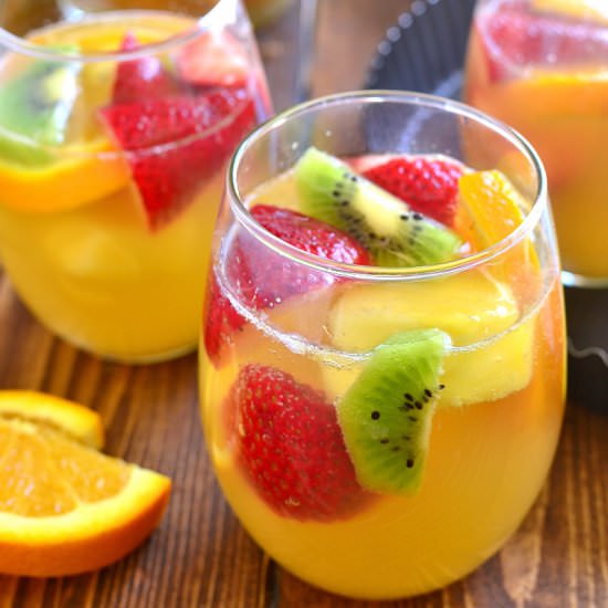 Tropical White Wine Sangria