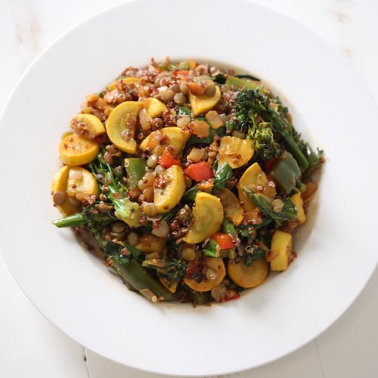 Thai Lentil Quinoa Bowl