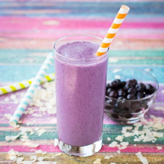 Dairy Free Blueberry Milkshake