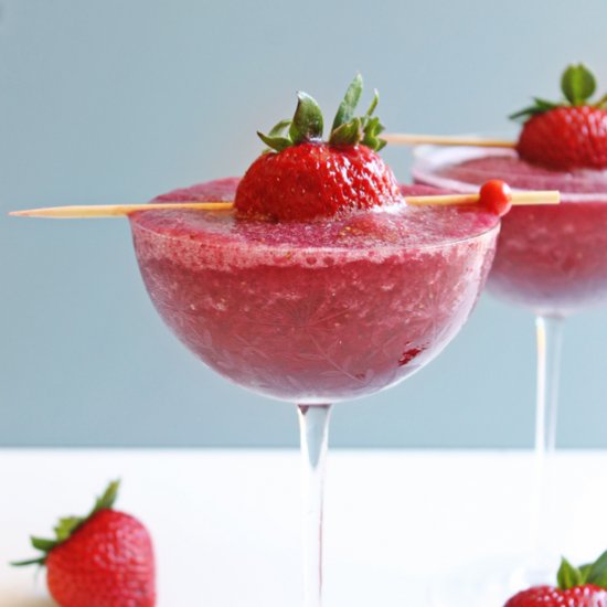 Strawberry Merlot Slushy Mocktail