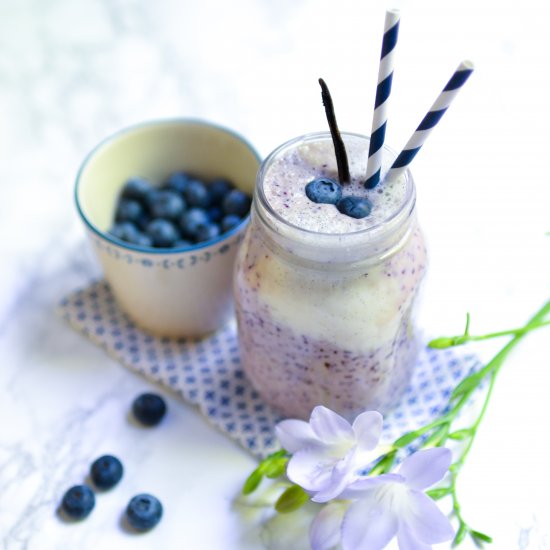 Blueberry & Banana-Vanilla Smoothie