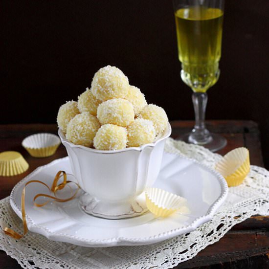 Limoncello White Chocolate Truffles