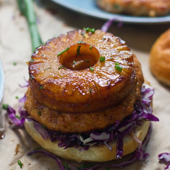 Teriyaki Salmon Burgers