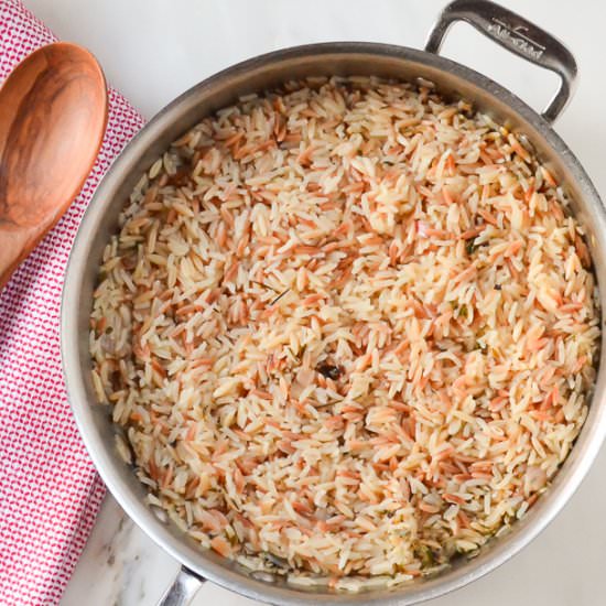 Rice Pilaf With Orzo