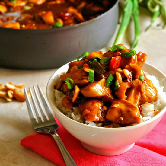 One Pot Kung Pao Chicken