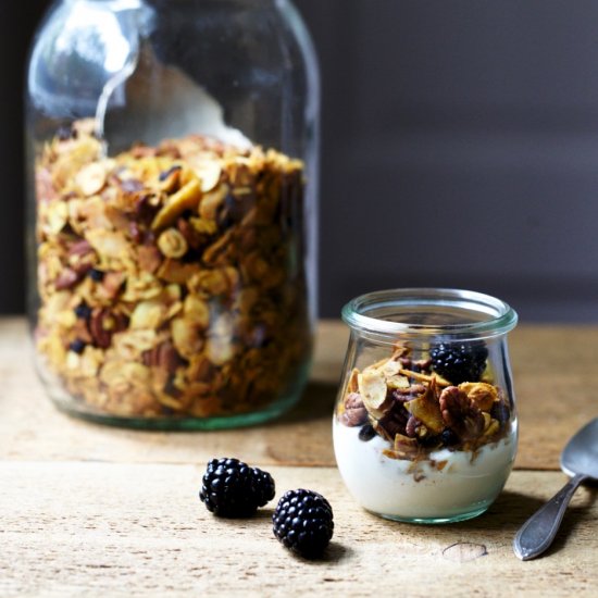 Crunchy Maple Turmeric Granola