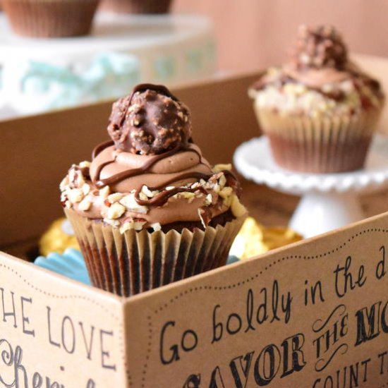 Cupcake Ferrero Rocher