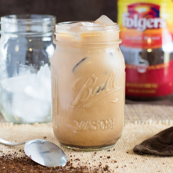 Creamy Vanilla Mocha Iced Coffee