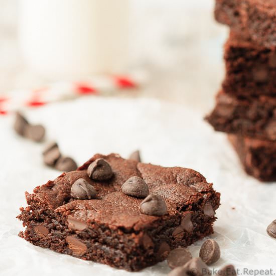 Flourless Peanut Butter Brownies