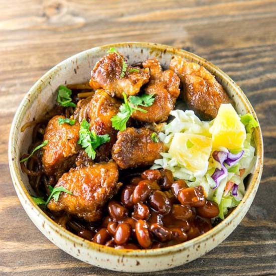 Slow Cooker Asian BBQ Chicken Bowls