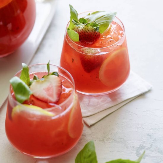 Strawberry Basil Lemonade