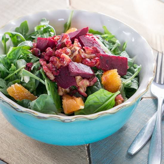 Roasted Beet & Walnut Salad