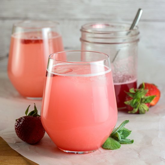 Strawberry Rhubarb Spritzer