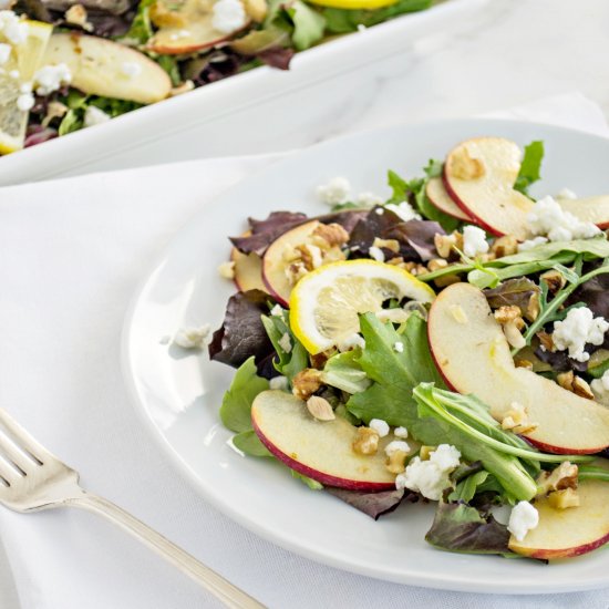 Apple, Walnut, & Goat Cheese Salad