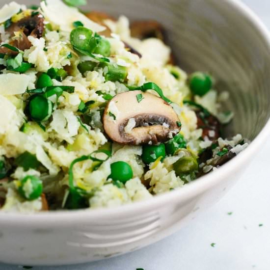 Low Carb Cauliflower Risotto