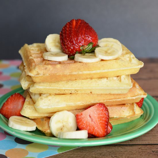 Strawberry Banana Waffles