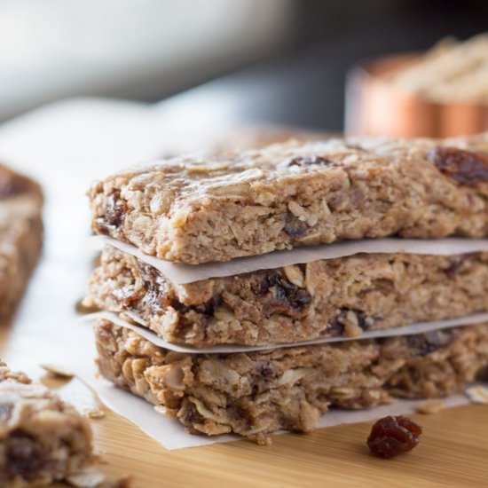 Oatmeal Cookie Granola Bars