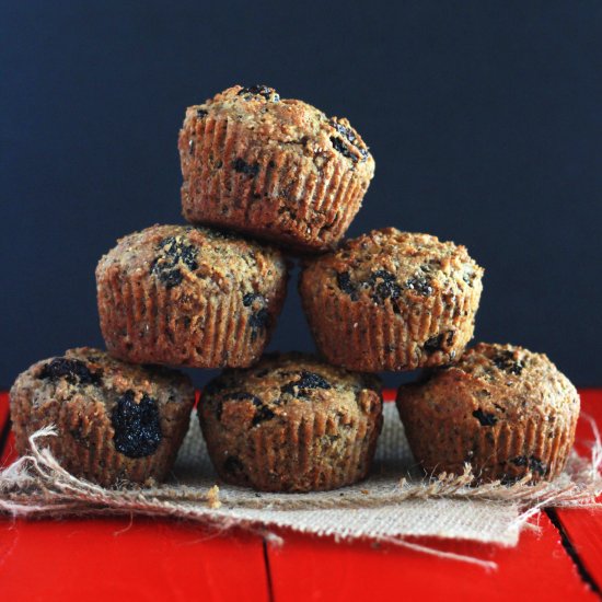 VEGAN CHIA CHERRY MUFFINS