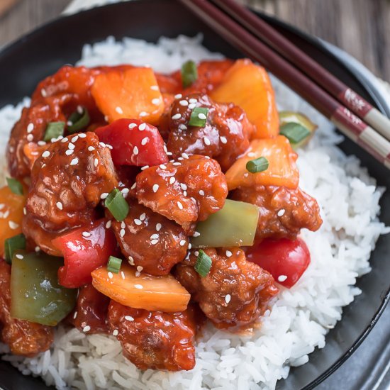 Slow Cooker Sweet & Sour Chicken