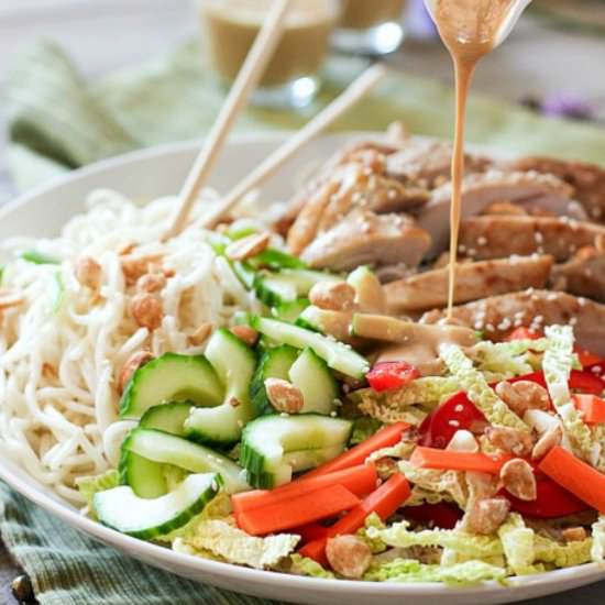 Thai Chicken and Noodle Salad