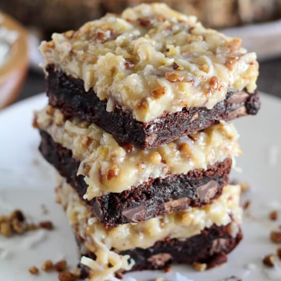 German Chocolate Brownies