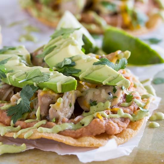 Chicken Tostadas