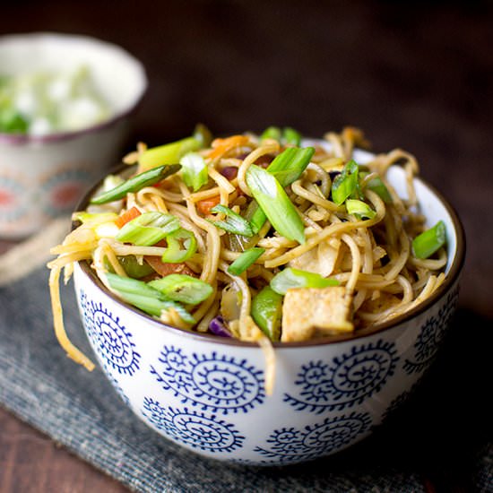 Vegetable Hakka Noodles