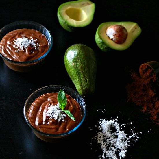 Espresso Chocolate Avocado Pudding