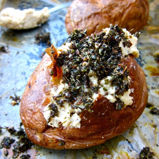 Baked Potato with Cashew Aioli