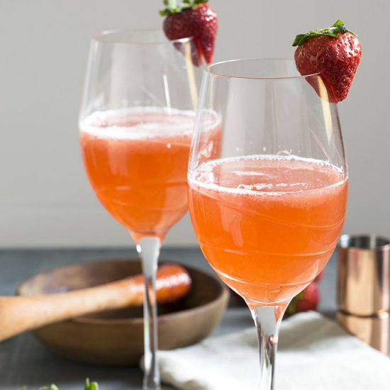 Strawberry Ginger Cocktail