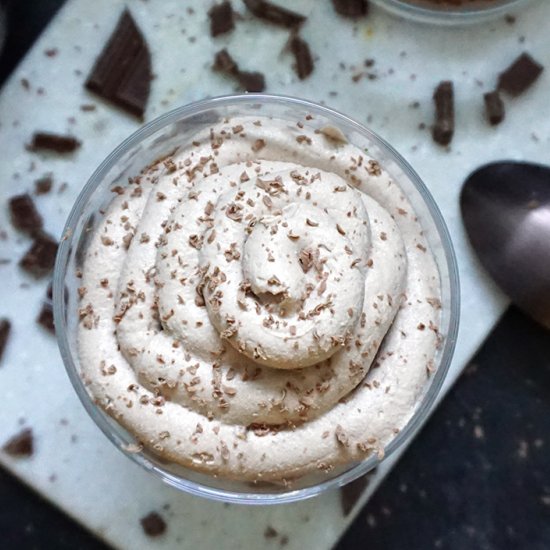 Espresso ricotta chocolate mousse