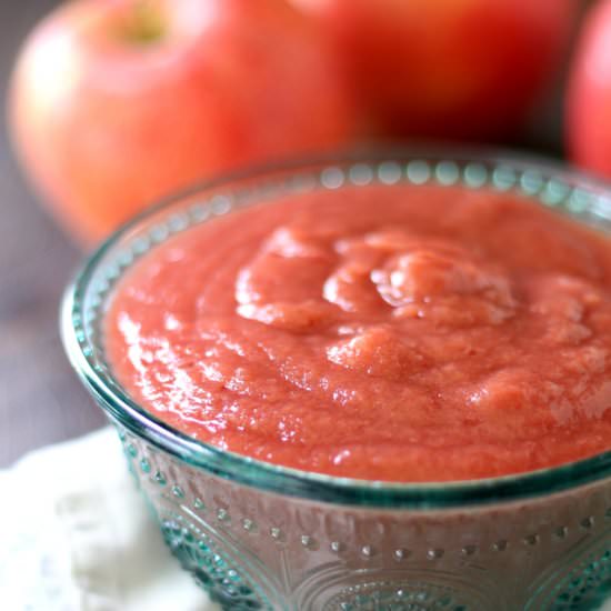 Slow Cooker Plum Applesauce