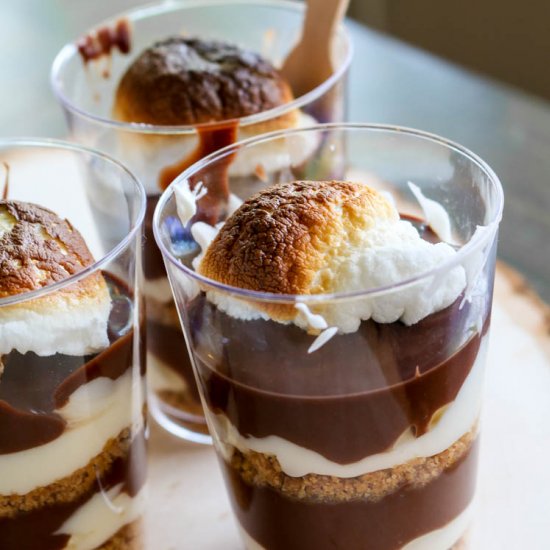 S’mores Cheesecake Shooters