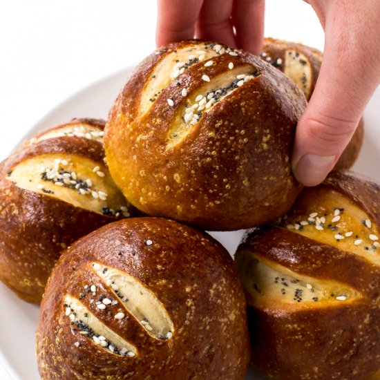 Homemade Pretzel Rolls