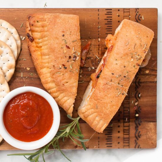 Charcuterie Stuffed Calzones