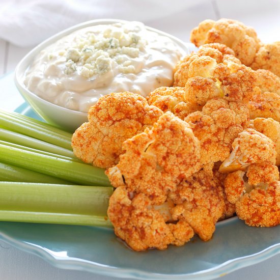 Buffalo Roasted Cauliflower