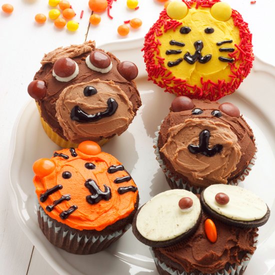 Zoo Animal Cupcakes