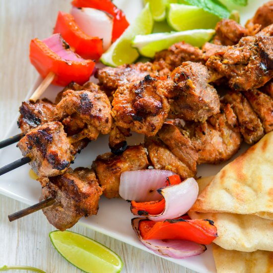 Tandoori Turkey Tikka Skewers