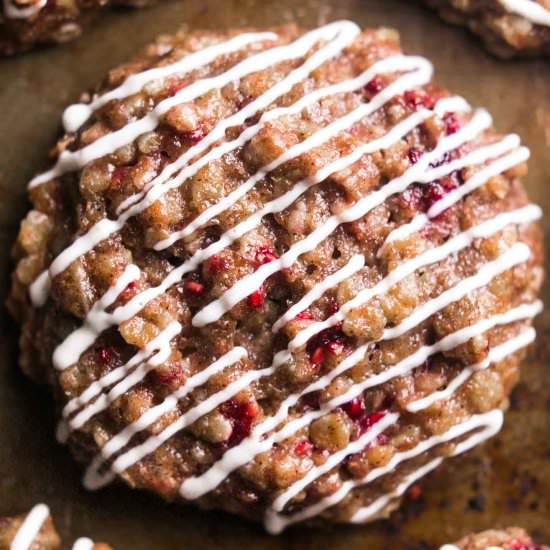 Raspberry Cheesecake Oatmeal Cookie