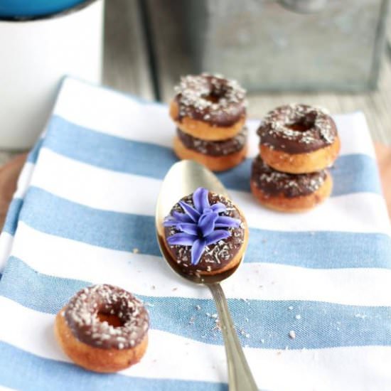 Baked Chocolate Mini Donuts