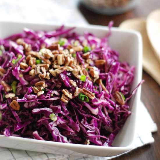 Purple Cabbage and Pecan Salad