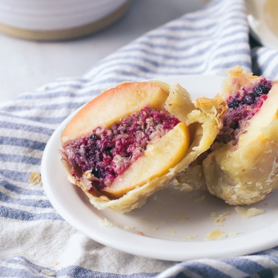 Berry Crumble Stuffed Baked Apple