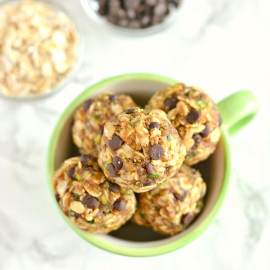 Zucchini Chocolate Oatmeal Bites