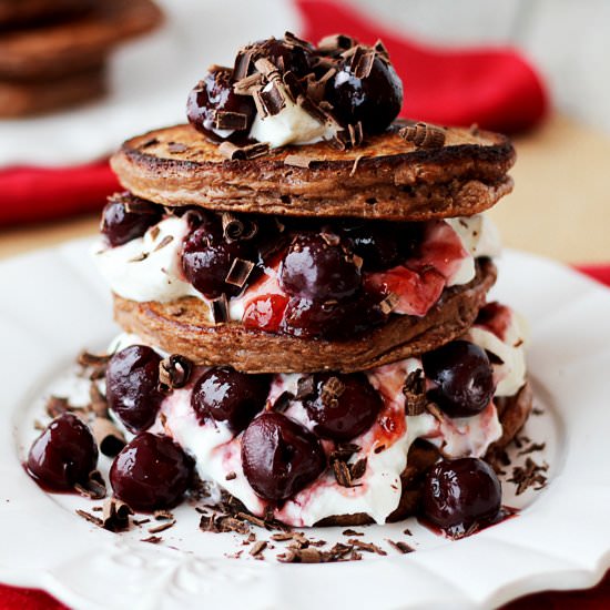 Black Forest Chocolate Pancakes