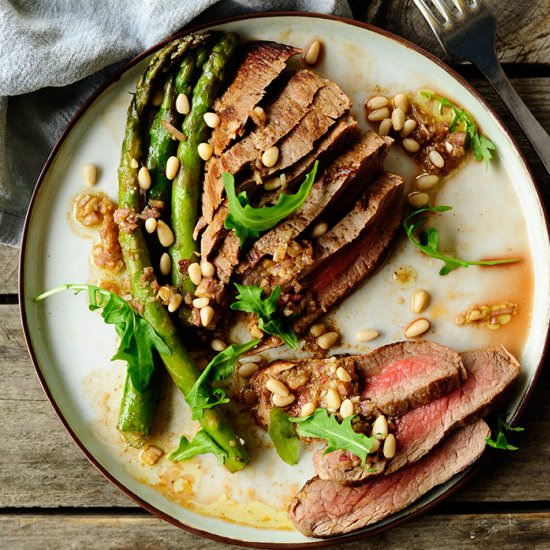 Tagliata with Asparagus