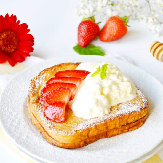 French Strawberry Toasts