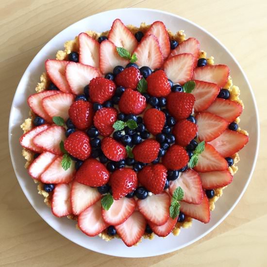 Strawberry and Blueberry Tart